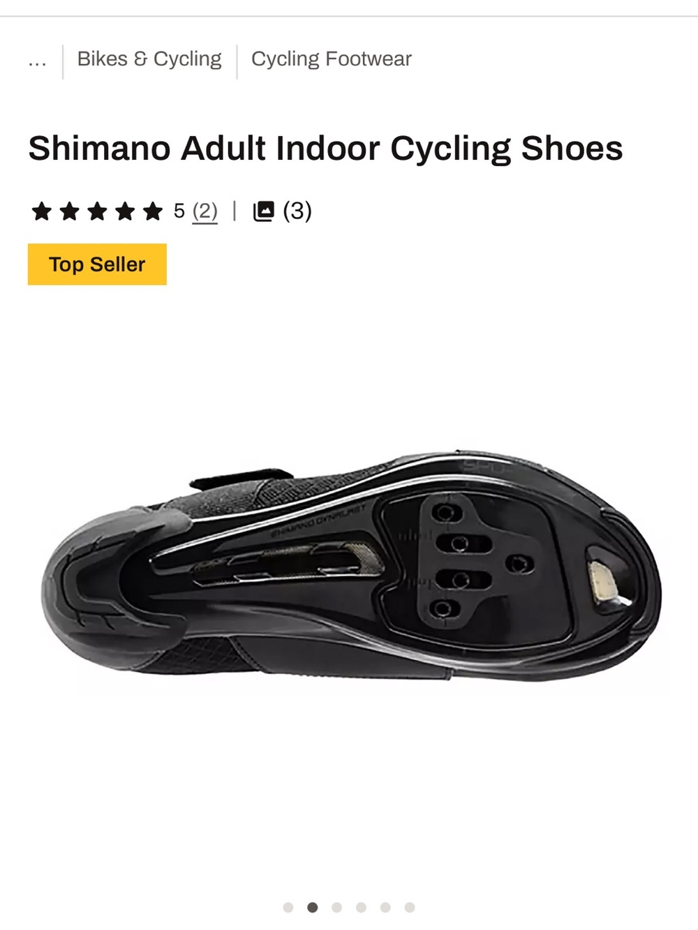 Shimano Black Indoor Cycling Shoes - Size 39 - Picture 2 of 10